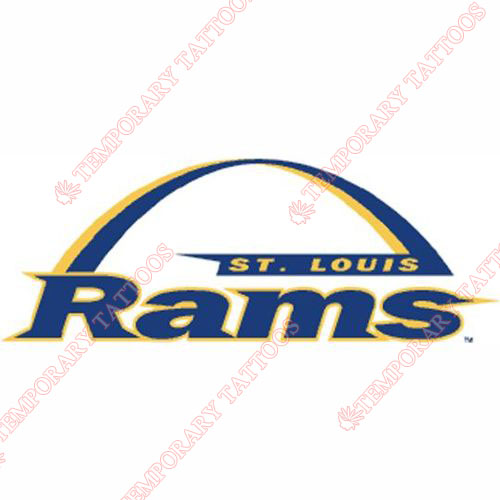 St. Louis Rams Customize Temporary Tattoos Stickers NO.765